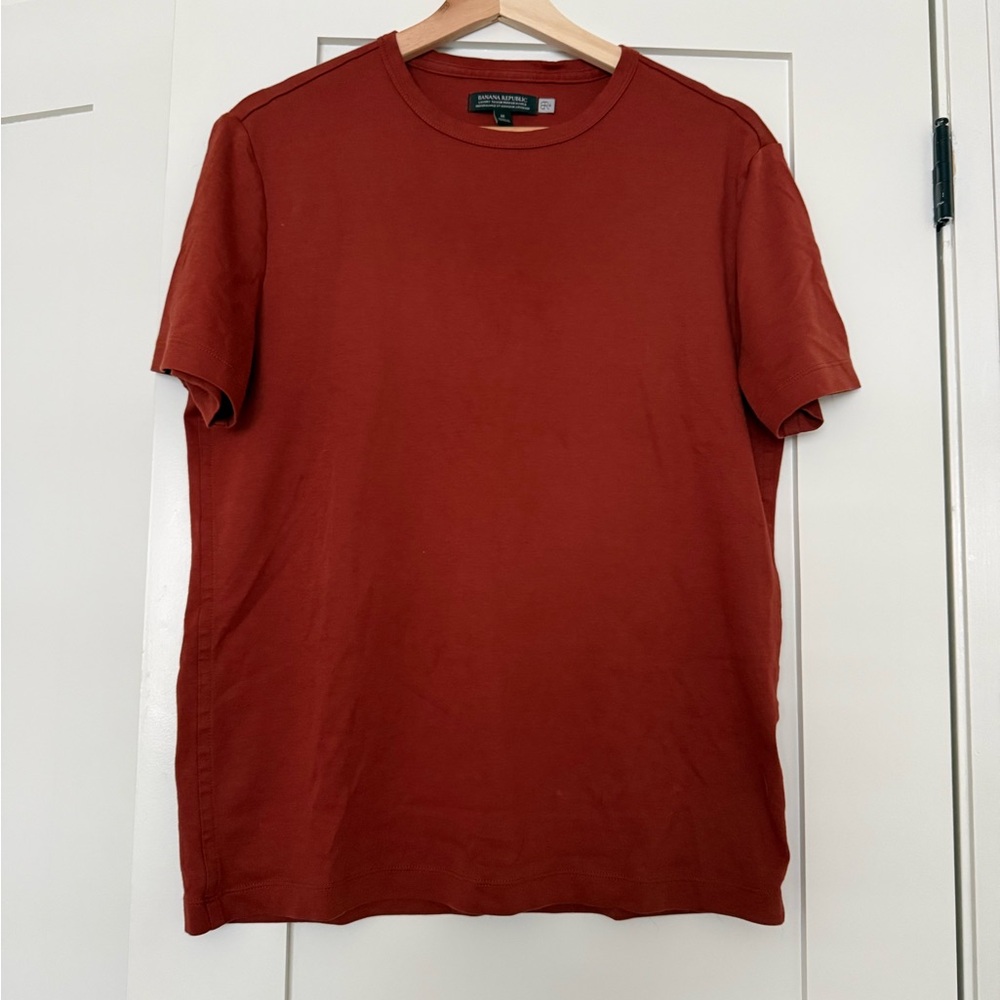 Banana Republic Burnt Orange Short Sleeve T-Shirt Summer Fall - Fits M-L